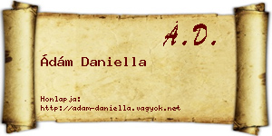 Ádám Daniella névjegykártya